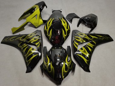 2008-2011 Yellow Flame CBR1000RR Motorcycle Fairings