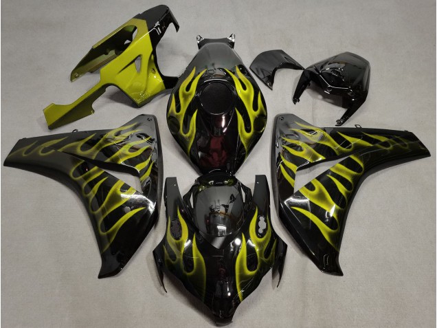2008-2011 Yellow Flame CBR1000RR Motorcycle Fairings