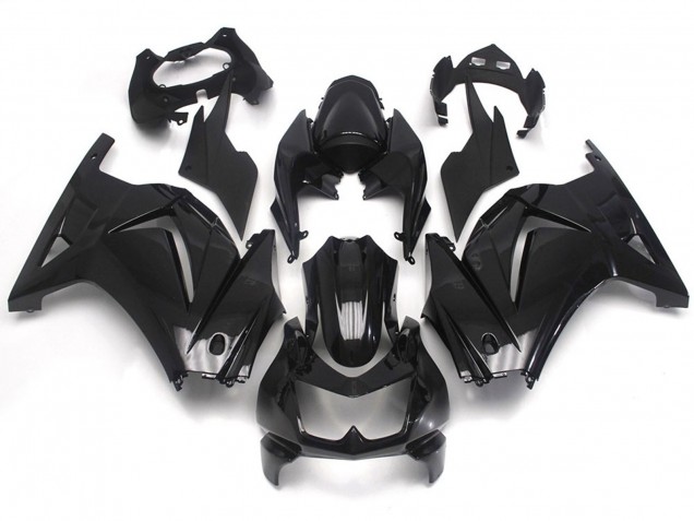 2008-2012 Gloss Black Plain Ninja 250 Motorcycle Fairings