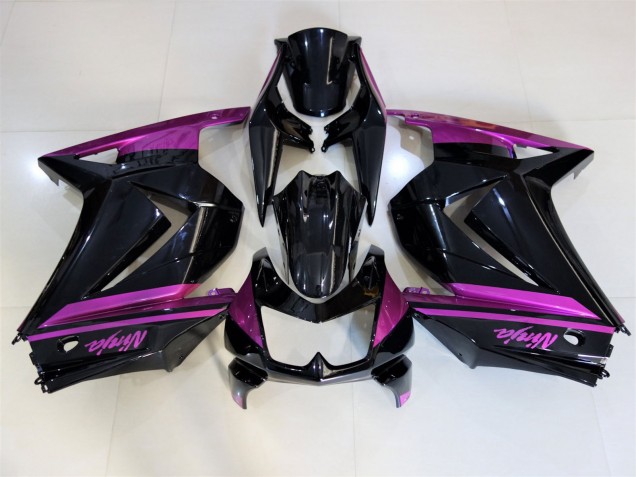 2008-2012 Gloss Black & Purple Ninja 250 Motorcycle Fairings