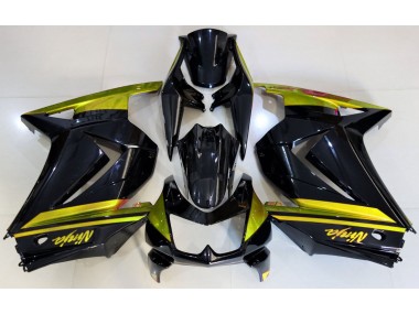 2008-2012 Gloss Black & Yellow Ninja 250 Motorcycle Fairings