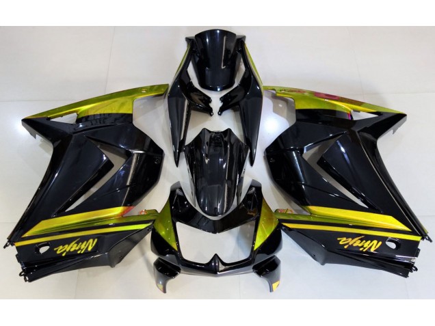 2008-2012 Gloss Black & Yellow Ninja 250 Motorcycle Fairings