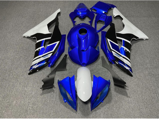 2008-2016 Blue Black and White OEM Style R6 Motorcycle Fairings