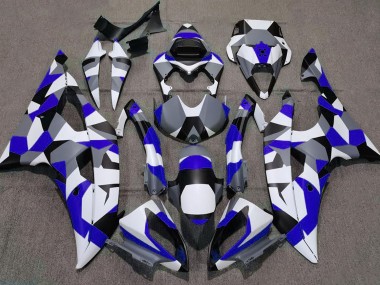 2008-2016 Blue Camo Plain R6 Motorcycle Fairings