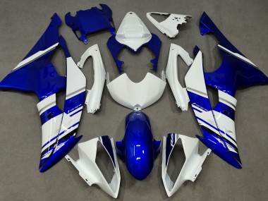 2008-2016 Blue and White Custom OEM Style R6 Motorcycle Fairings