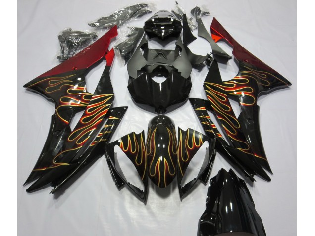 2008-2016 Custom Flame R6 Motorcycle Fairings