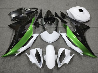 2008-2016 Custom Green Black and White R6 Motorcycle Fairings
