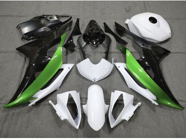 2008-2016 Custom Green Black and White R6 Motorcycle Fairings