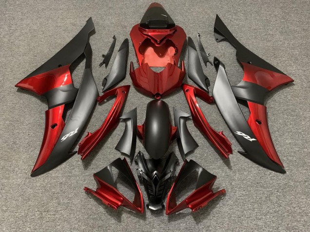 2008-2016 Custom OEM Style Red / Black R6 Motorcycle Fairings