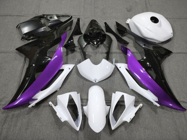 2008-2016 Custom Purple Black and White R6 Motorcycle Fairings