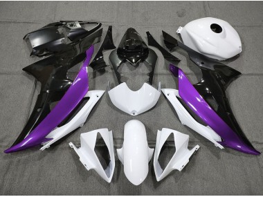 2008-2016 Custom Purple Black and White R6 Motorcycle Fairings