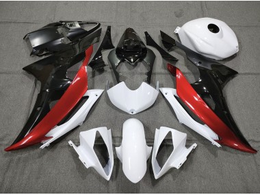 2008-2016 Custom Red Black and White R6 Motorcycle Fairings