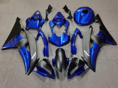 2008-2016 Dark Blue and Matte Black R6 Motorcycle Fairings