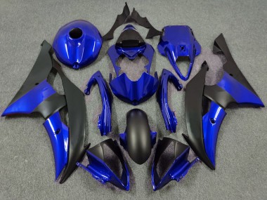 2008-2016 Deep Blue and Matte Black R6 Motorcycle Fairings