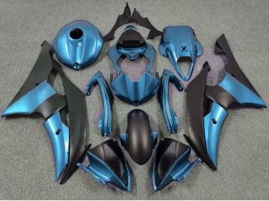 2008-2016 Electric Blue and Matte Black R6 Motorcycle Fairings