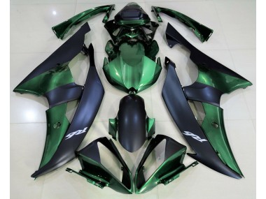 2008-2016 Forest Green and Matte Black R6 Motorcycle Fairings