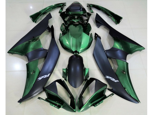 2008-2016 Forest Green and Matte Black R6 Motorcycle Fairings