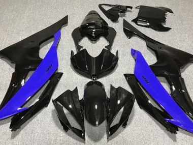 2008-2016 Gloss Black & Blue R6 Motorcycle Fairings