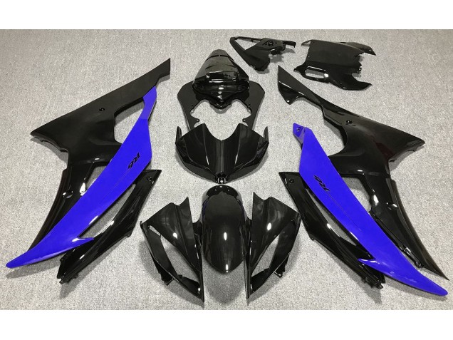 2008-2016 Gloss Black & Blue R6 Motorcycle Fairings