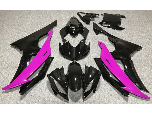 2008-2016 Gloss Black & Pink R6 Motorcycle Fairings