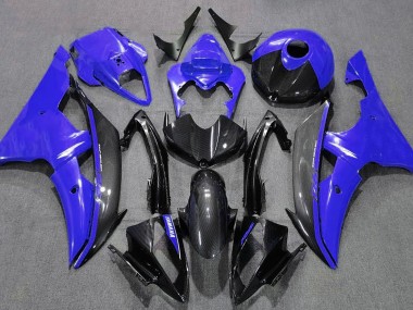 2008-2016 Gloss Blue and Carbon R6 Motorcycle Fairings