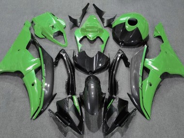 2008-2016 Gloss Green and Carbon R6 Motorcycle Fairings