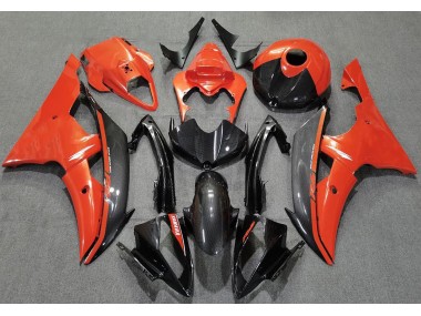 2008-2016 Gloss Orange and Carbon R6 Motorcycle Fairings