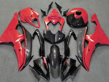 2008-2016 Gloss Red and Carbon R6 Motorcycle Fairings