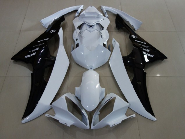 2008-2016 Gloss White / Black R6 Motorcycle Fairings