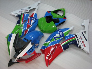 2008-2016 Green Fiat R6 Motorcycle Fairings