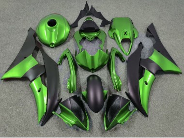 2008-2016 Green and Matte Black R6 Motorcycle Fairings