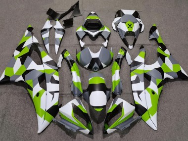 2008-2016 Light Green Camo Plain R6 Motorcycle Fairings