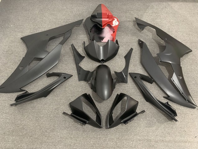 2008-2016 Matte Black & Red R6 Motorcycle Fairings