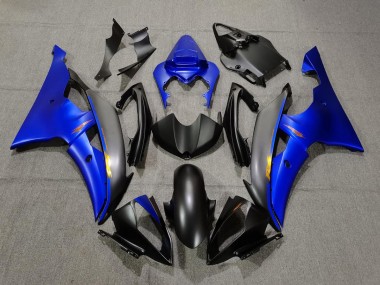2008-2016 Matte Black and Blue R6 Motorcycle Fairings