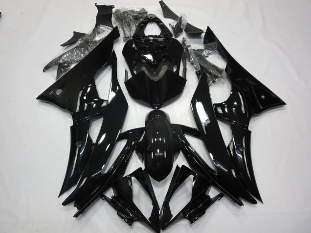 2008-2016 No.2 Gloss Black R6 Motorcycle Fairings