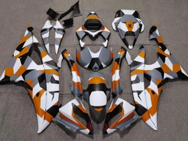 2008-2016 Orange Camo Plain R6 Motorcycle Fairings