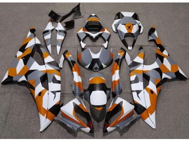 2008-2016 Orange Camo Plain R6 Motorcycle Fairings