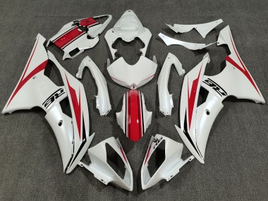 2008-2016 Pearl White & Gloss Red R6 Motorcycle Fairings