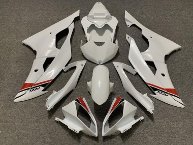 2008-2016 Pearl White R6 Motorcycle Fairings