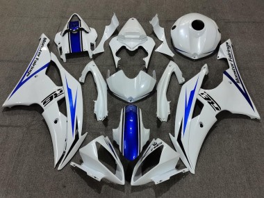 2008-2016 Pearl White and Blue R6 Motorcycle Fairings