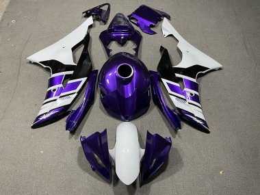 2008-2016 Purple Black and White OEM Style R6 Motorcycle Fairings