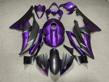 2008-2016 Purple and Matte Black & Logos R6 Motorcycle Fairings