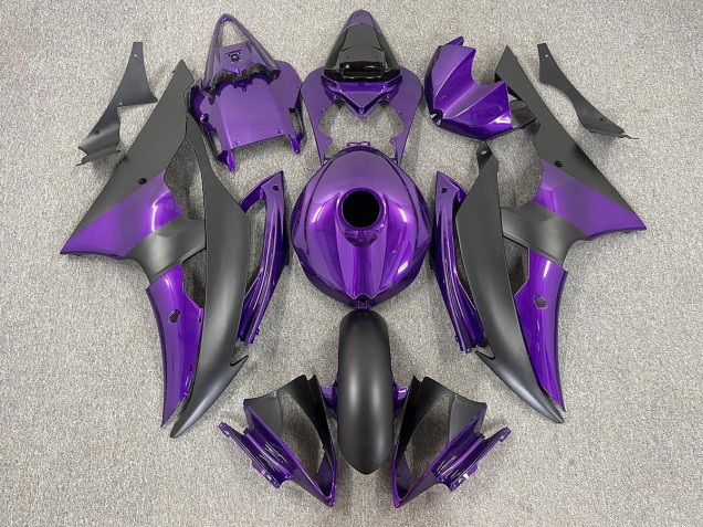 2008-2016 Purple and Matte Black R6 Motorcycle Fairings