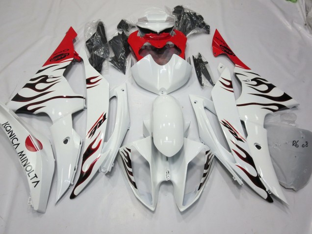 2008-2016 Special Flame Red R6 Motorcycle Fairings