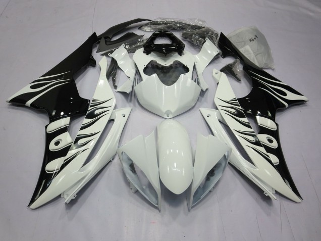 2008-2016 White Flame R6 Motorcycle Fairings
