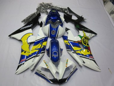 2008-2016 Yellow and Blue R6 Motorcycle Fairings