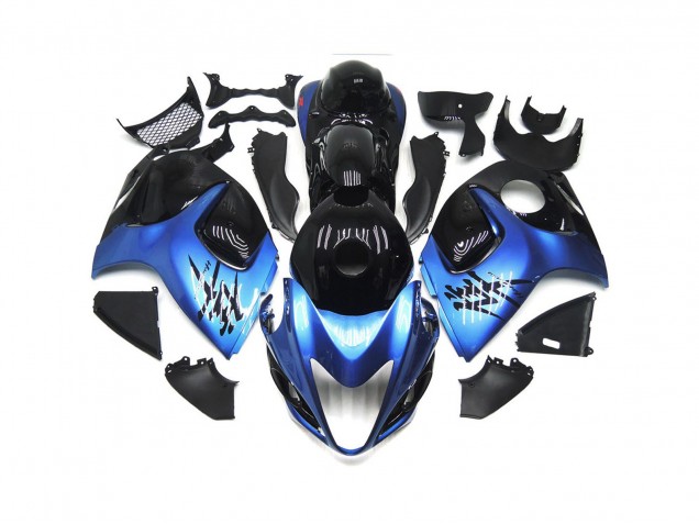2008-2020 Deep blue with Black Custom GSXR 1300 Hayabusa Motorcycle Fairings