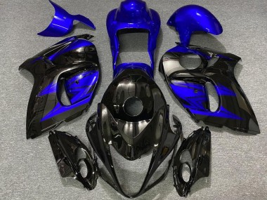 2008-2020 Gloss Black and Deep Blue GSXR 1300 Hayabusa Motorcycle Fairings