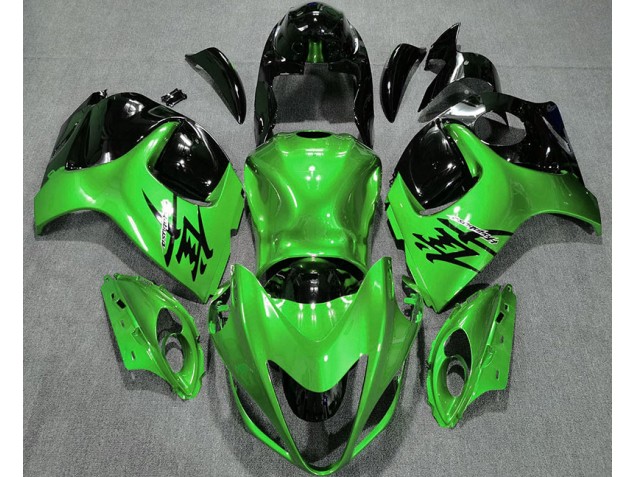 2008-2020 Gloss Green and Black GSXR 1300 Hayabusa Motorcycle Fairings