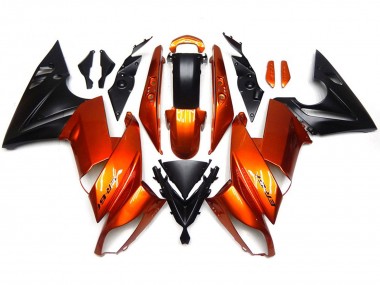2009-2011 Burnt Orange Ninja 650R Motorcycle Fairings